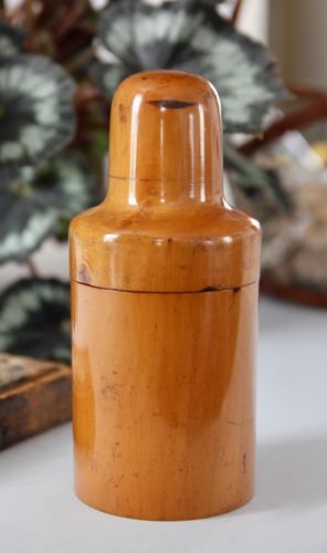 Victorian Treen Boxwood Bottle Holder
