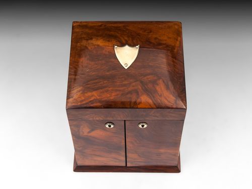 Antique Walnut Jewellery Cabinet