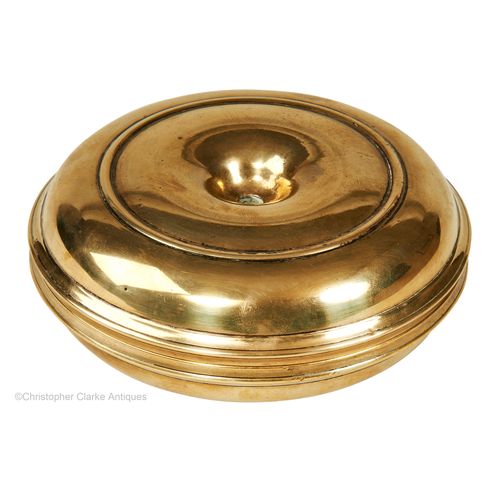 Cast Brass Pair of Campaign Candlesticks