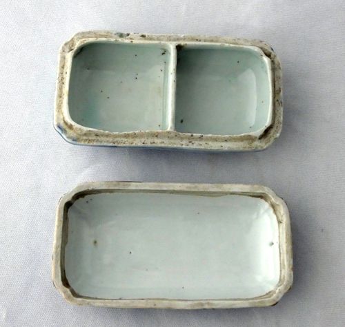 Ming c1610 - Wanli - Kraak Blue and White Porcelain Betel Nut Box