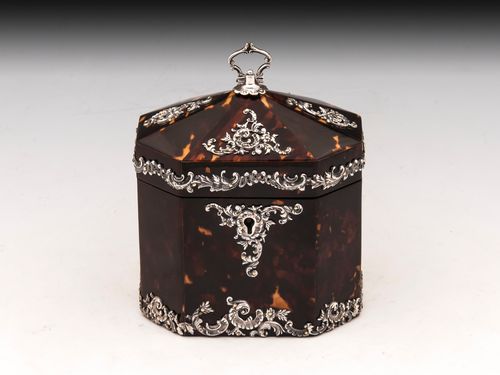 Tortoiseshell Tea Caddy