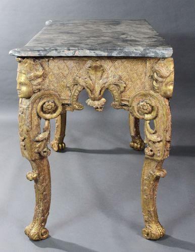 Giltwood console table