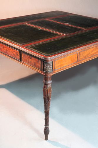 Fine George III Mahogany Partners Writing Table