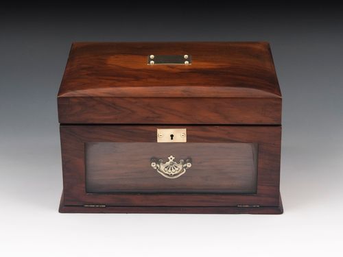Glazed Walnut Jewellery Box