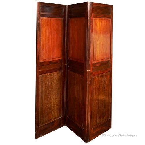 Mahogany, Folding Panelled Screen