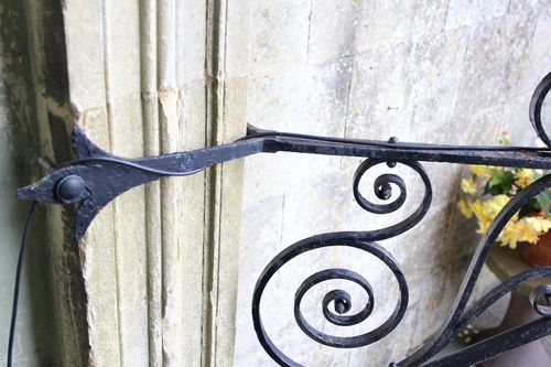 Large Antique Cast Iron Exterior Lantern