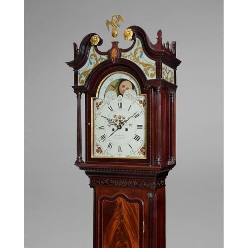 George III Mahogany Longcase Clock by Barwise