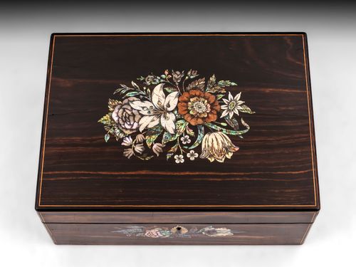 Antique Coromandel Sewing Box