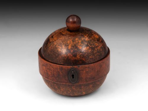 Rare Antique Sycamore Tea Caddy