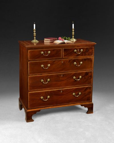 George III Mahogany Straight fronted Chest of Drawers