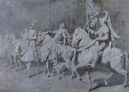 Alfred Charles Conrade - Ghostly Armies - Pair of watercolours