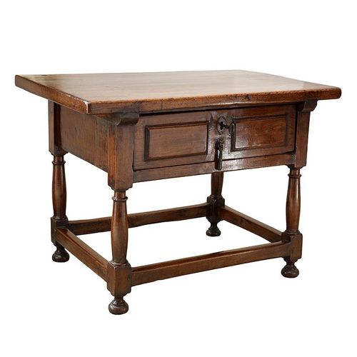 17th Century Spanish Walnut Side Table