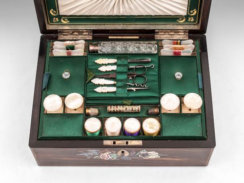 Antique Coromandel Sewing Box