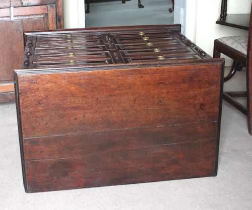 Charles II Moulded Front Oak Chest of Drawers