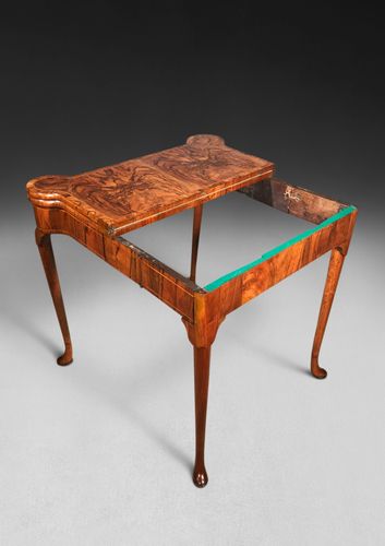 George I Period Walnut Card Table