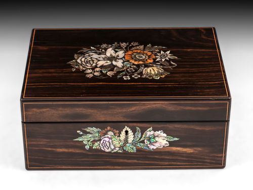 Antique Coromandel Sewing Box