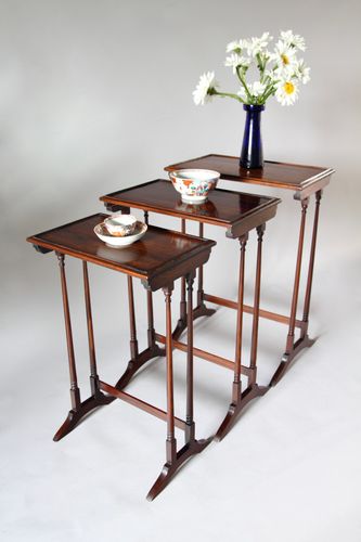 Regency Rosewood Nest of Tables