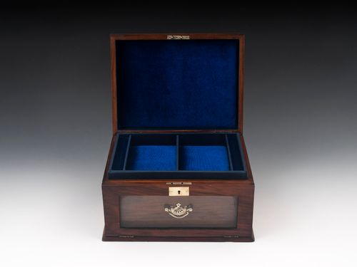 Glazed Walnut Jewellery Box