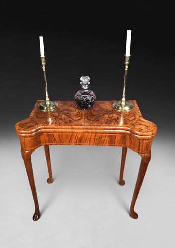 George I Period Walnut Card Table