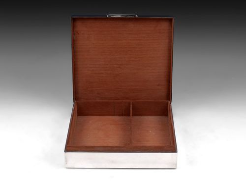 Silver Cigar Box "The First Steeple-Chase on Record"
