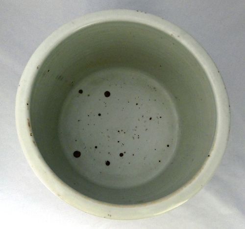 Chinese Blue and White 19th Century Brush Pot / Bitong