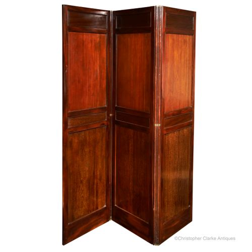 Mahogany, Folding Panelled Screen