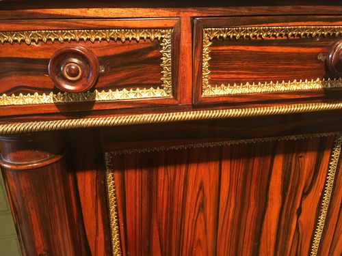 Regency Coromandel and Brass embellished Cabinet