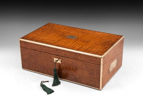 Antique Maple Writing Box