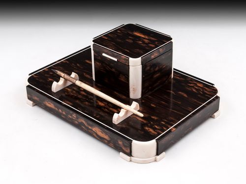 Art Deco Coromandel Desk Set