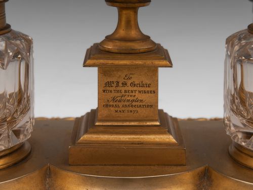 Bronze Gilded Inkstand