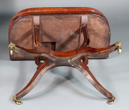 Regency pair of card tables with matching sofa table