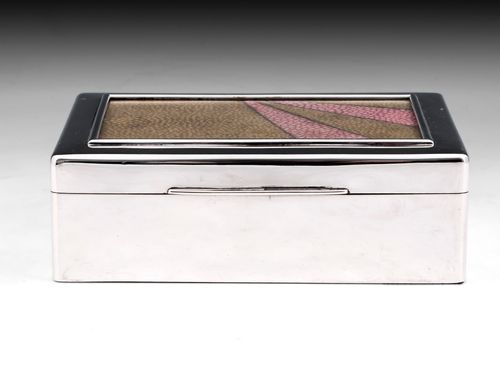 Sterling Silver Shagreen Cigar Box