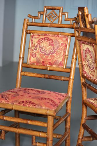 Pair of Victorian Bamboo Side Chairs
