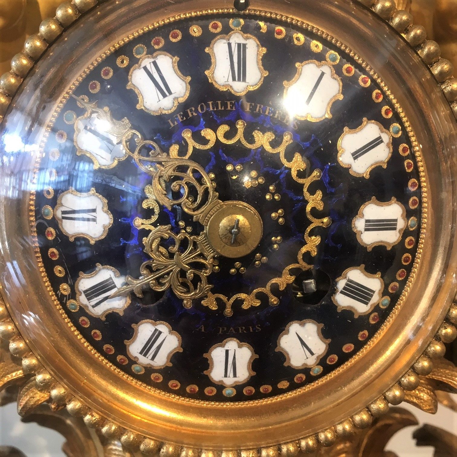 19th Century French Mantle Clock - Mantel Clocks - Hemswell Antique Centres