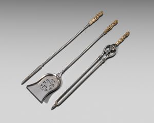 19th century steel fire tools