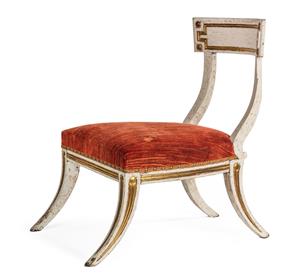 Regency period 'Klismos' side chair 