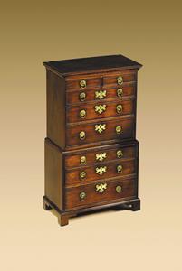  18th century Miniature Chest on Chest