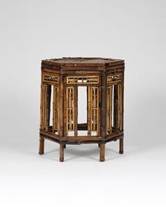19th century Brighton Pavilion style bamboo table