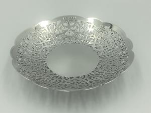 20th century Silver Trinket Dish