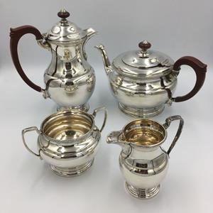 20th century Vintage silver Chester Tea Set