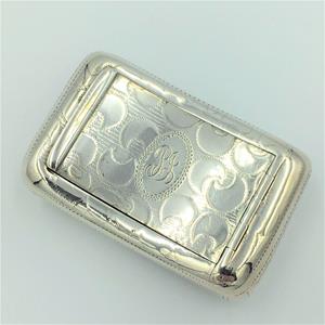 19th century  silver snuff box. Joseph Taylor