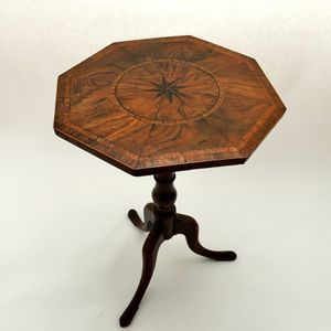18th century walnut tripod base table
