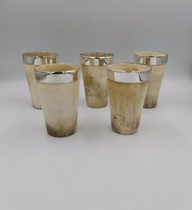19th century horn beakers