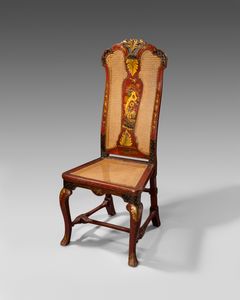18th century chinoiserie lacquered chair