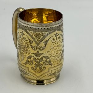 Silver-gilt Christening mug