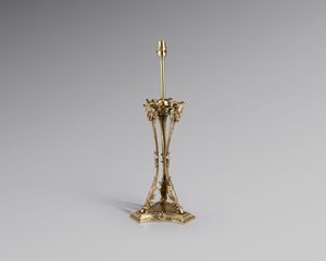 19th century brass table lamp