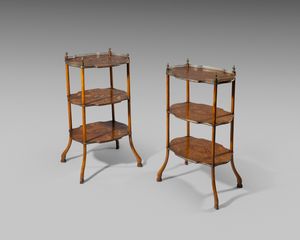 Pair 19th century etageres 