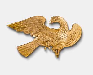 Carved Wood Decorative Eagle