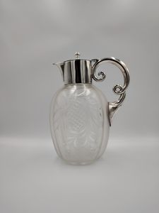 Edwardian silver top decanter