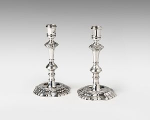 18th century Irish sliver candlesticks